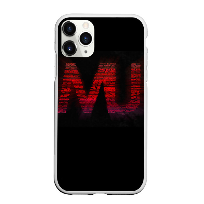 Чехол для iPhone 11 Pro матовый Manchester United team фото