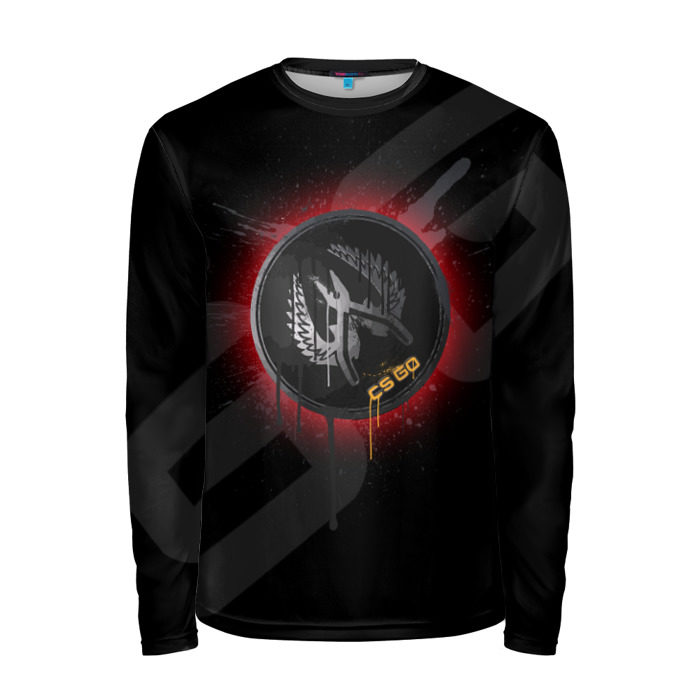 Мужской лонгслив 3D cs:go - Guardian pin graffiti фото