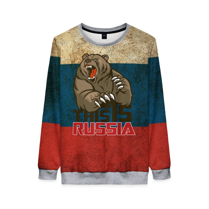 Женский свитшот 3D This is Russia фото