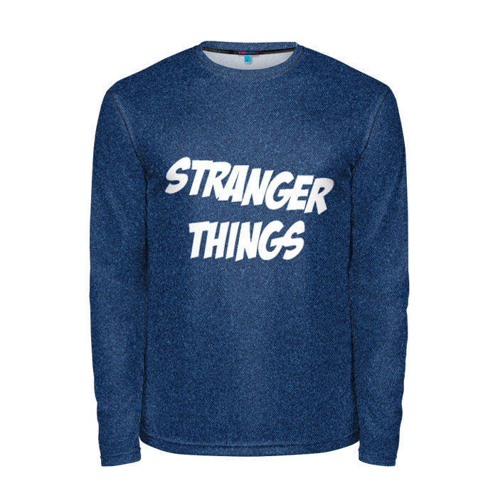 Мужской лонгслив 3D Очень странные дела фото