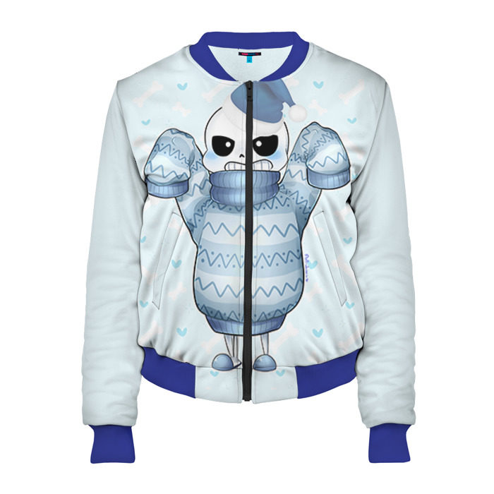 Женский бомбер 3D Santa Sans фото