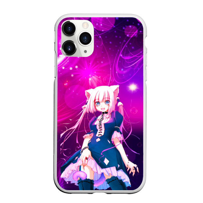 Чехол для iPhone 11 Pro матовый Котик анимэ фото