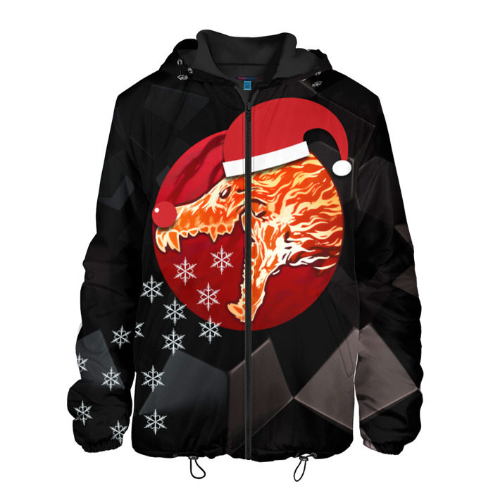 Мужская куртка 3D Новогодний cs:go вой фото