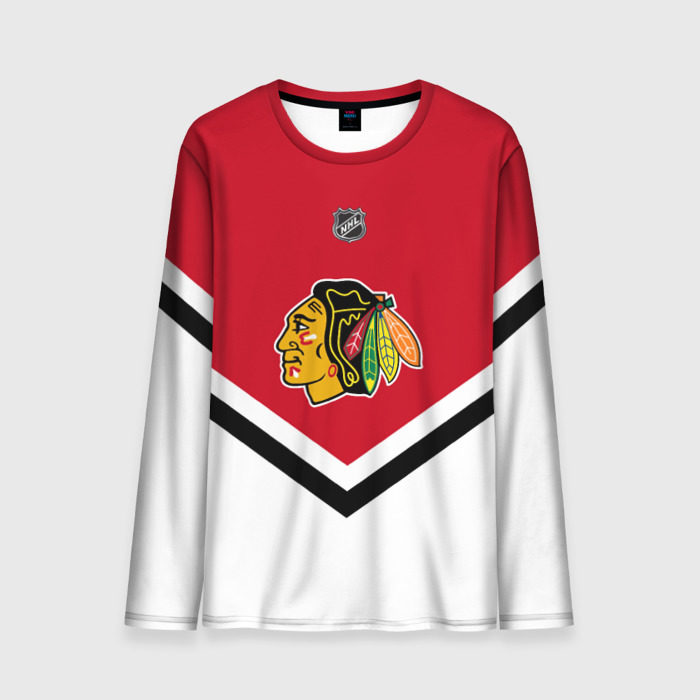 Мужской лонгслив 3D Chicago Blackhawks фото