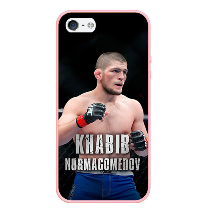 Чехол для iPhone 5/5S матовый Хабиб Нурмагомедов фото