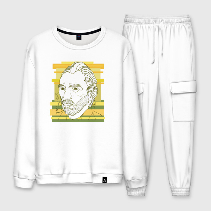 Мужской костюм хлопок Ван Гог фото