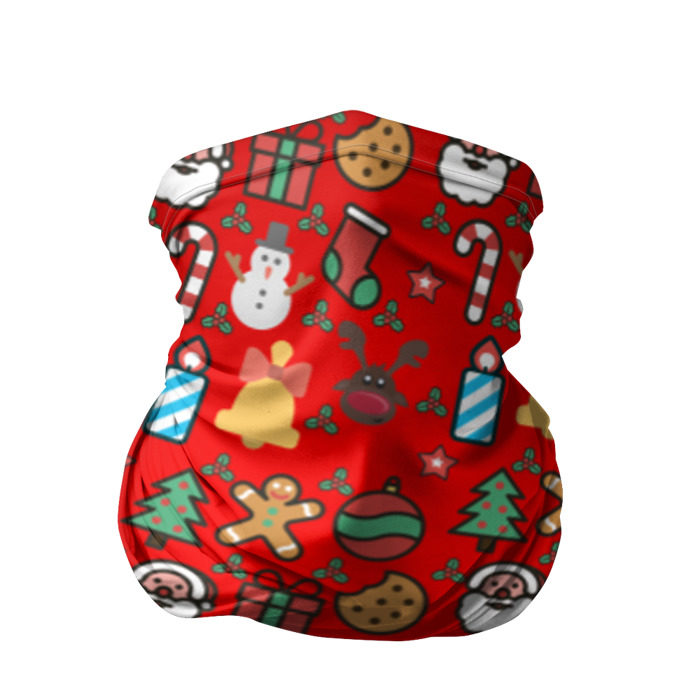 Бандана-труба 3D Новогодняя Майка фото