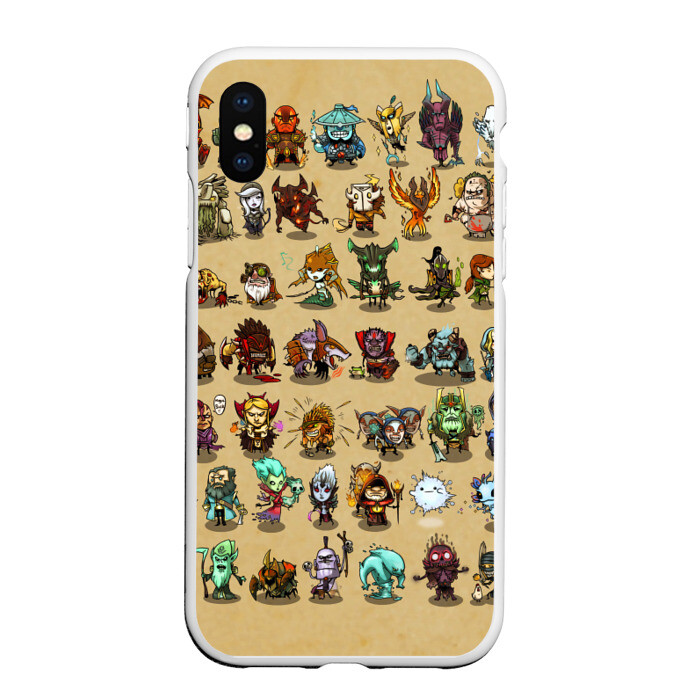 Чехол для iPhone XS Max матовый Dota 2 All фото