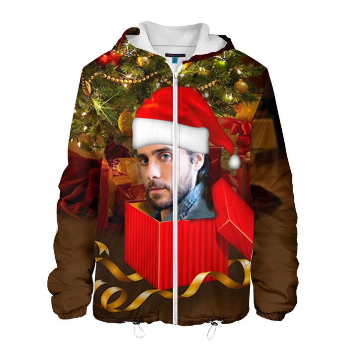 Мужская куртка 3D Новогодний рок фото