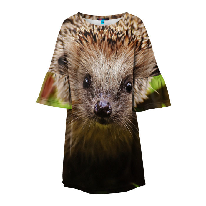 Детское платье 3D Ежик фото