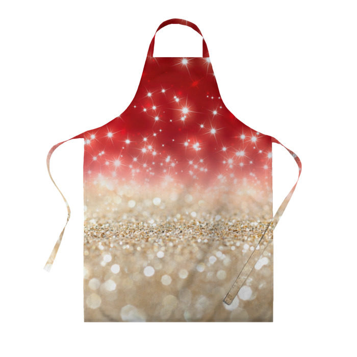 Фартук 3D Золотой звездопад фото