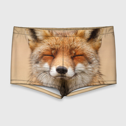 Мужские купальные плавки 3D Лиса фото