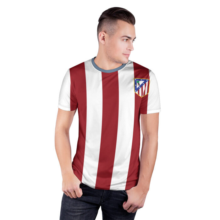 Мужская футболка 3D спортивная Атлетико Мадрид фото