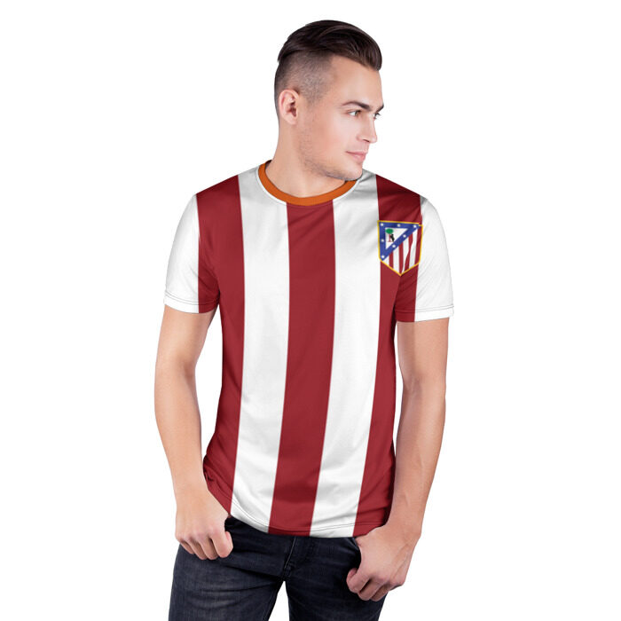 Мужская футболка 3D спортивная Атлетико Мадрид фото