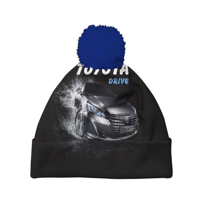Шапка 3D c помпоном Toyota Drive фото