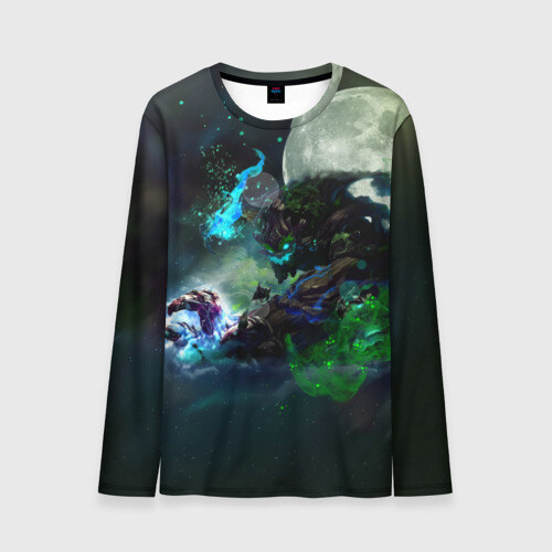 Мужской лонгслив 3D Moon фото