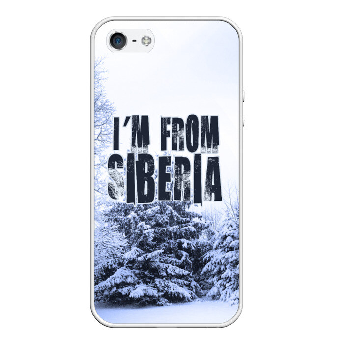 Чехол для iPhone 5/5S матовый Я из Сибири фото
