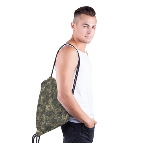 Рюкзак-мешок 3D Камуфляж с рыбьими скелетам фото