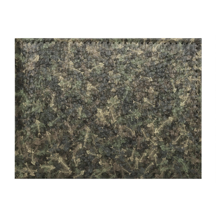 Обложка для студенческого билета Камуфляж с рыбьими скелетам фото