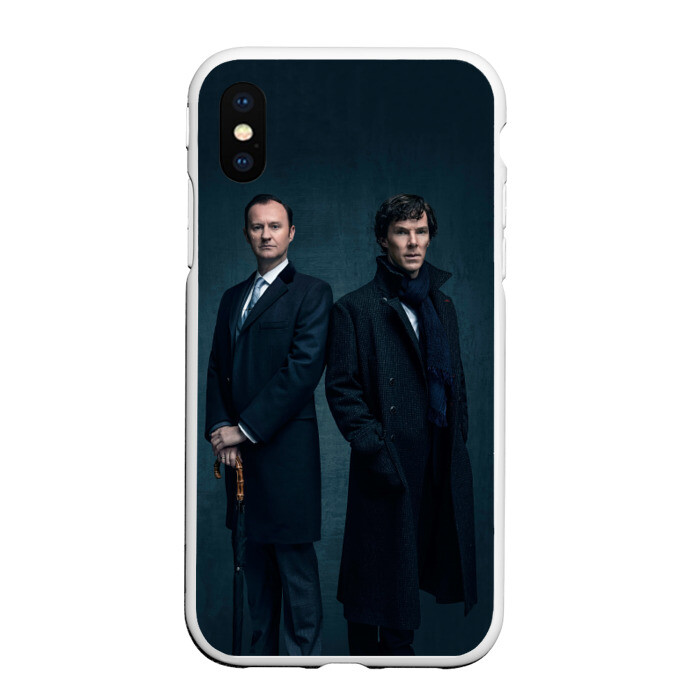 Чехол для iPhone XS Max матовый Холмсы фото