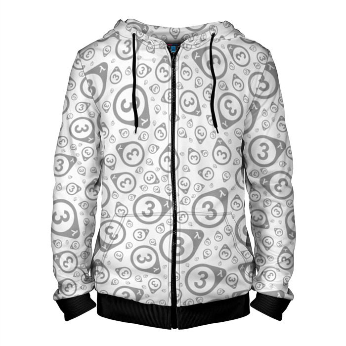 Мужская толстовка 3D на молнии Half - life 3 фото