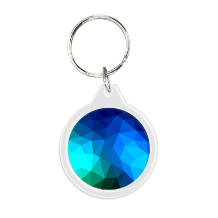 Брелок круглый Fight Polygon фото