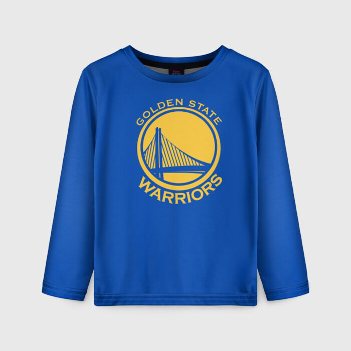 Детский лонгслив 3D Голден Стэйт фото