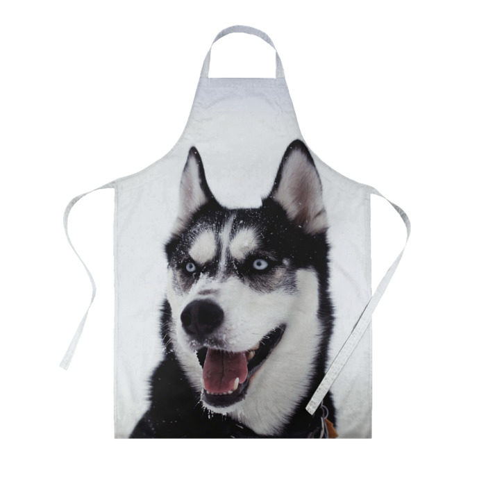 Фартук 3D Сибирский хаски фото