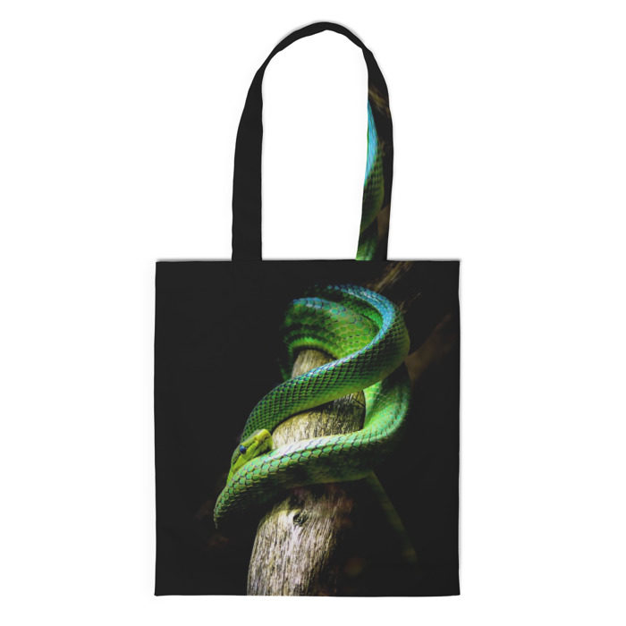 Сумка 3D повседневная Змея на груди фото