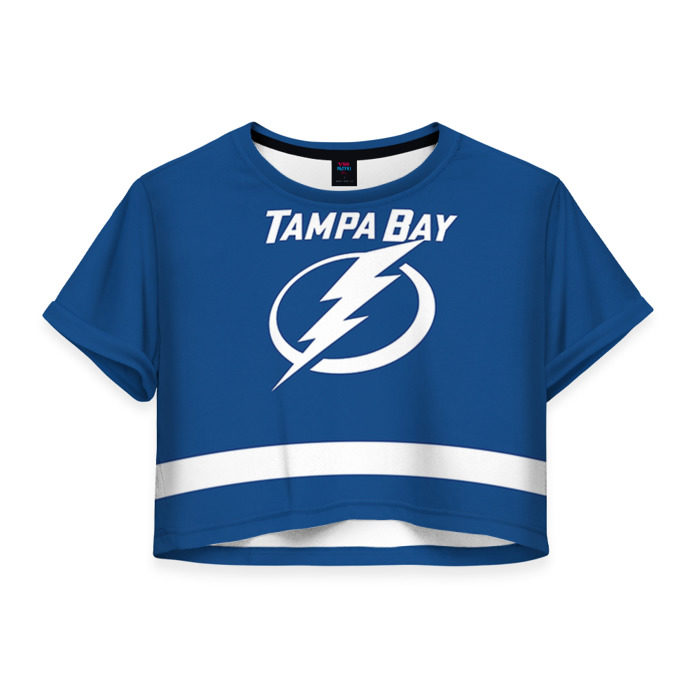 Женская футболка 3D укороченная Tampa Bay Stamkos фото