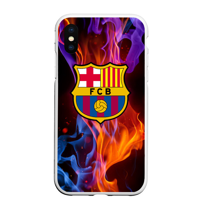 Чехол для iPhone XS Max матовый Барселона фото