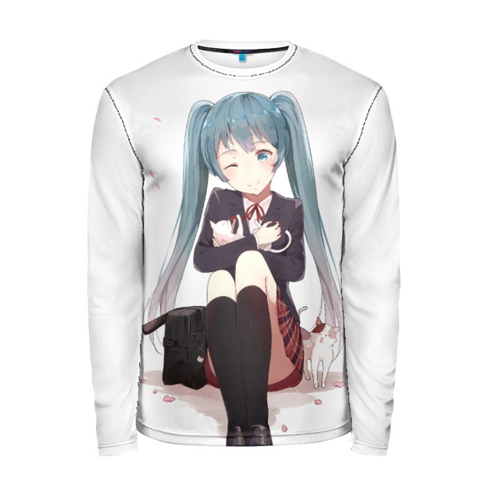 Мужской лонгслив 3D Vocaloid фото