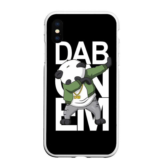 Чехол для iPhone XS Max матовый Panda dab фото