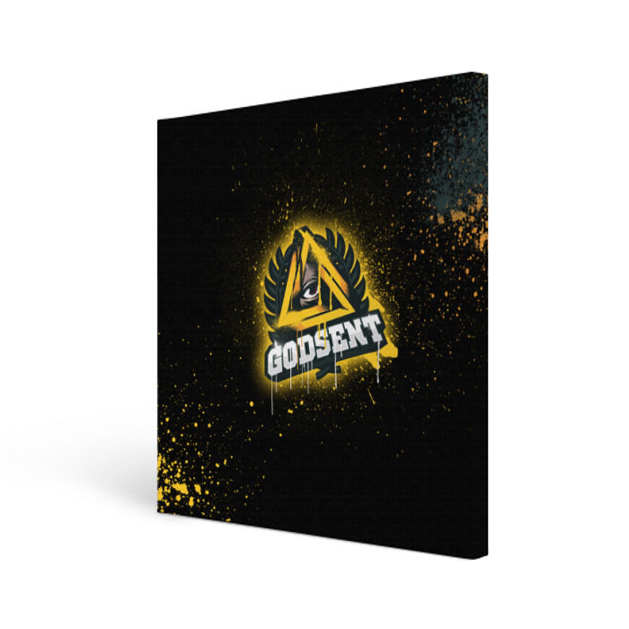 Холст квадратный cs:go - Godsent (Black collection) фото