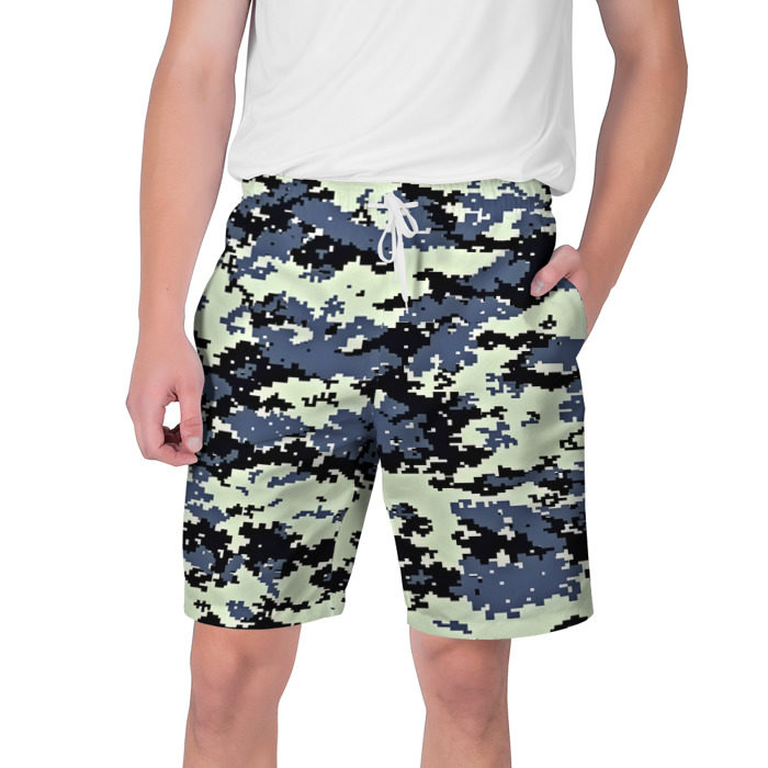 Мужские шорты 3D Пиксели камуфляж фото