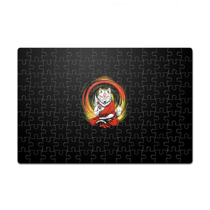 Пазл магнитный 126 элементов Медитирующий волк фото