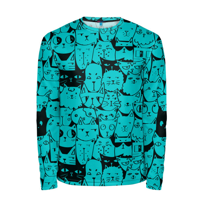 Мужской лонгслив 3D Котейки 4 фото