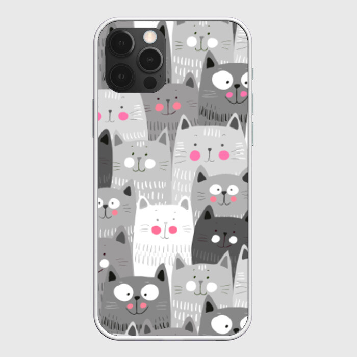 Чехол для iPhone 12 Pro Котейки 2 фото