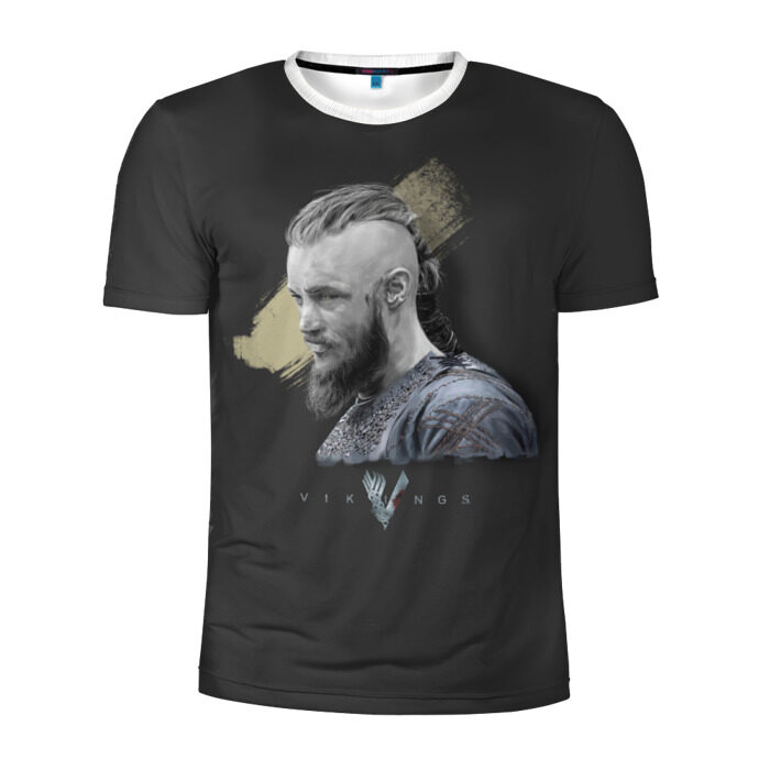 Мужская футболка 3D спортивная Викинги. Рангар фото