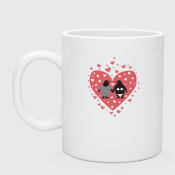 Кружка Влюблённые пингвины фото
