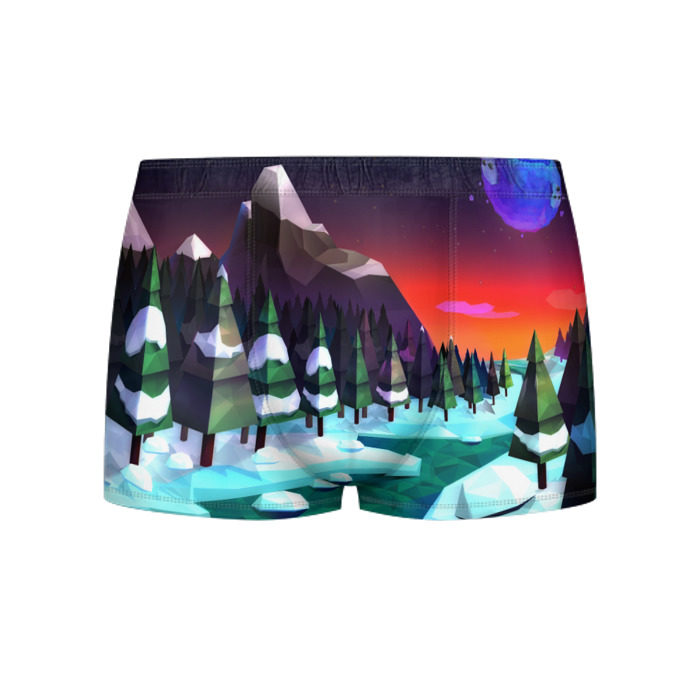 Мужские трусы 3D Polygon Nature фото