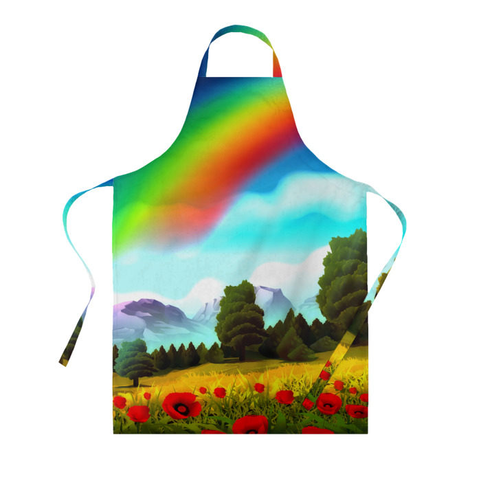 Фартук 3D Радуга фото