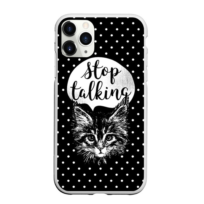 Чехол для iPhone 11 Pro матовый Stop Talking фото