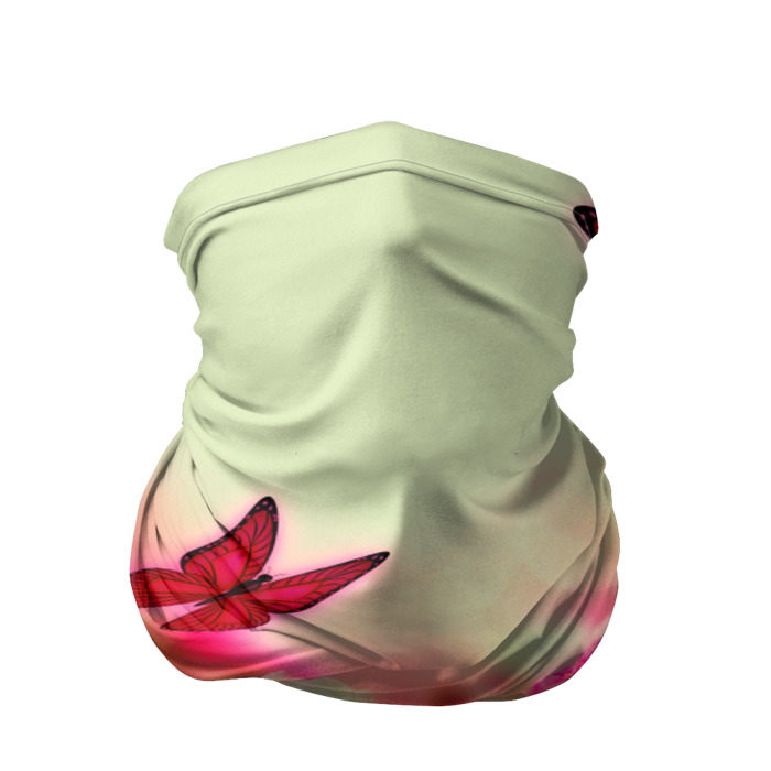 Бандана-труба 3D Весна и бабочки фото