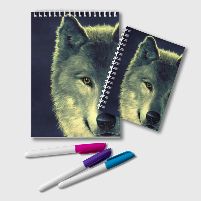 Блокнот Серый волк фото