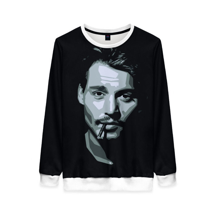 Женский свитшот 3D Джонни Депп фото