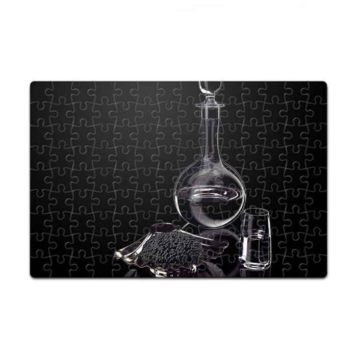 Пазл магнитный 126 элементов Водка и черная икра фото