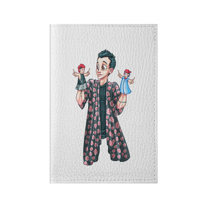 Обложка для паспорта матовая кожа Puppets фото