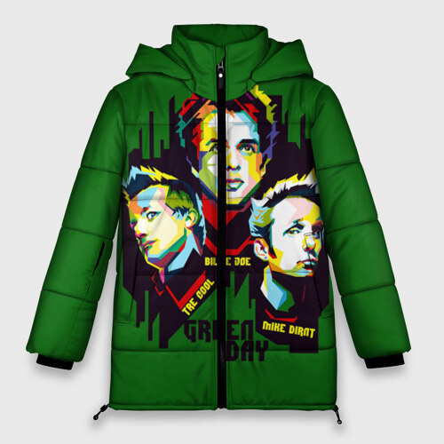 Женская зимняя куртка 3D Green Day фото