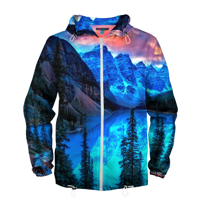 Мужская ветровка 3D Озеро фото